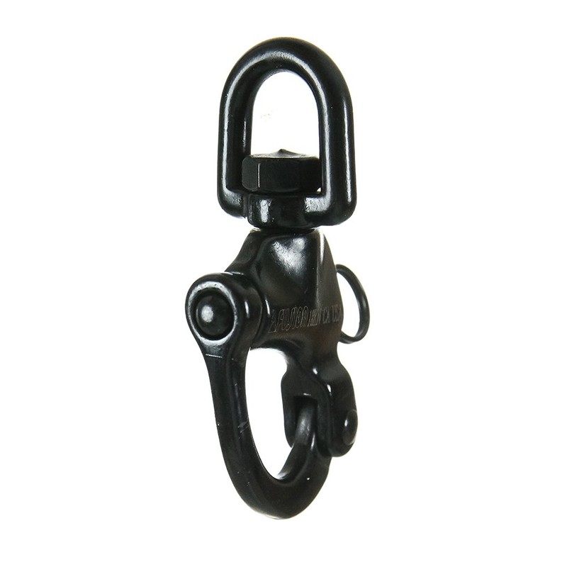 Fusion Climb Quick Release Swivel Snap Shackle, Black