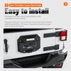 KUAFU Spare Tire Delete License Plate Bracket Compatible with 2007-2018