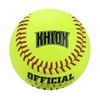 K KHLOK Slow-Pitch Split Leather Softballs Professional Quality Practice Competitions-3