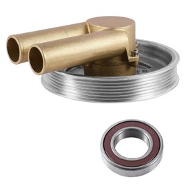 TAUTOY 21214599 Raw Sea Water Pump Serpentine Belt Pulley (NSK Bearing) For Volvo Penta 4.3L 5.0L 5.7L V6 V8 GL GXI,Replacement # 3862482 3812693