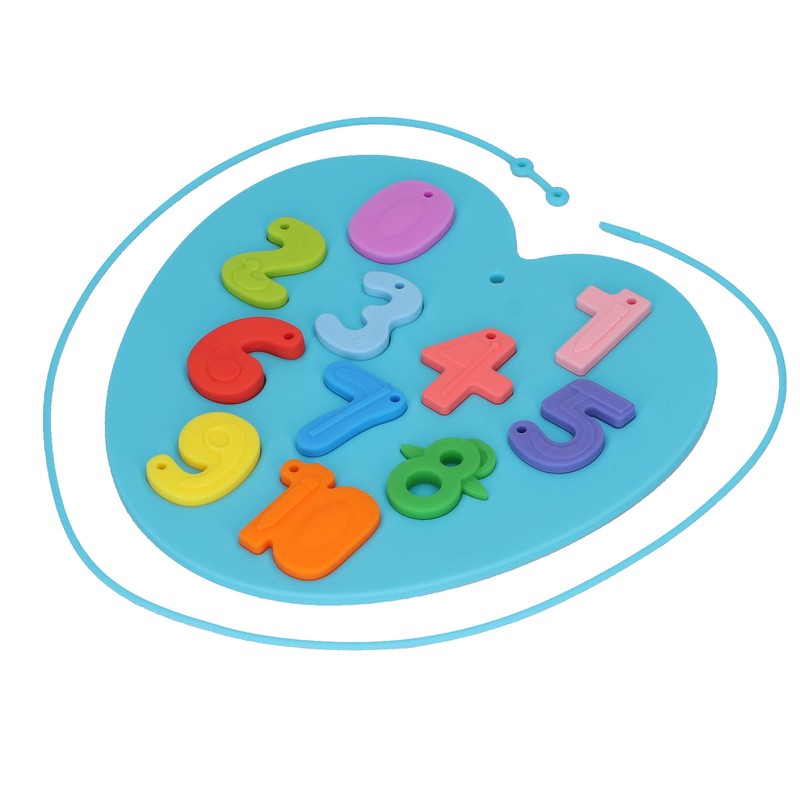 Learning Number Board Toy Educational Silicone Number Puzzle Board for