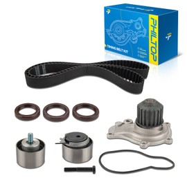 PHILTOP Timing Belt Kit with Water Pump, Compatible with Chrysler PT Cruiser 2003-2010 and Dodge Caravan 2003-2007, Compatible with(See Discription), TCKWP265,TCK265,TCK265P,AW7156