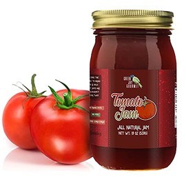Green Jay Gourmet Tomato Jam - Tomato Ketchup Alternative - Premium Tomato Jelly - Sweet & Savory Tomato Spread & Jam Preserves - Vegan, Gluten Free Jam - 19 Ounces