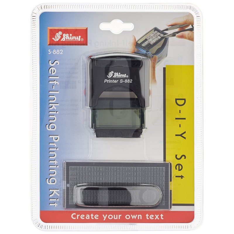 Shiny S-882 Self-Inking DIY Text Stamp Upto 3 Lines of