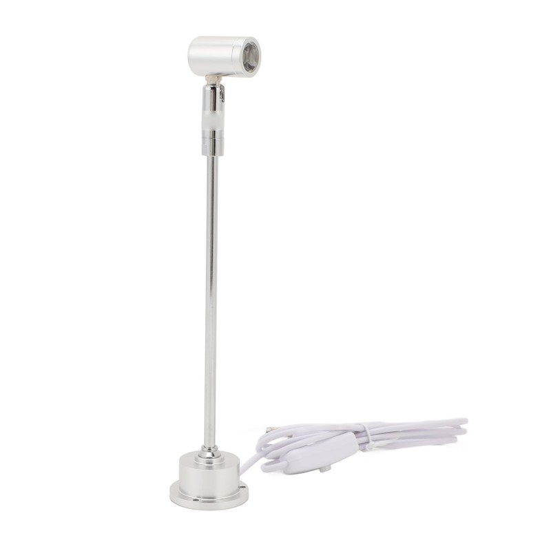 Standing Cabinet Spotlight USB LED Aluminum 1W Adjustable Head Jewelry