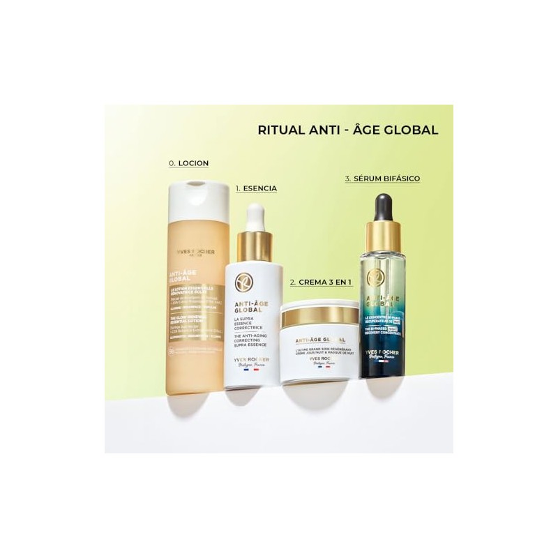 YVES ROCHER - Anti-Âge Global Loción Tonico - Ilumina, Hidrata