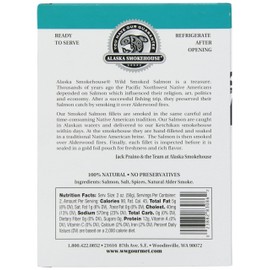 Alaska Smokehouse Premium Smoked Salmon, 4 Ounce Gift box