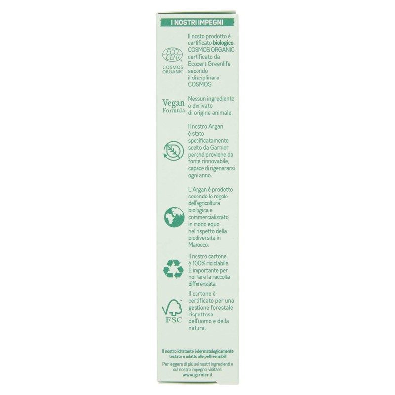 Garnier Organic Argan Face Cream for Natural Face, Moisturising and