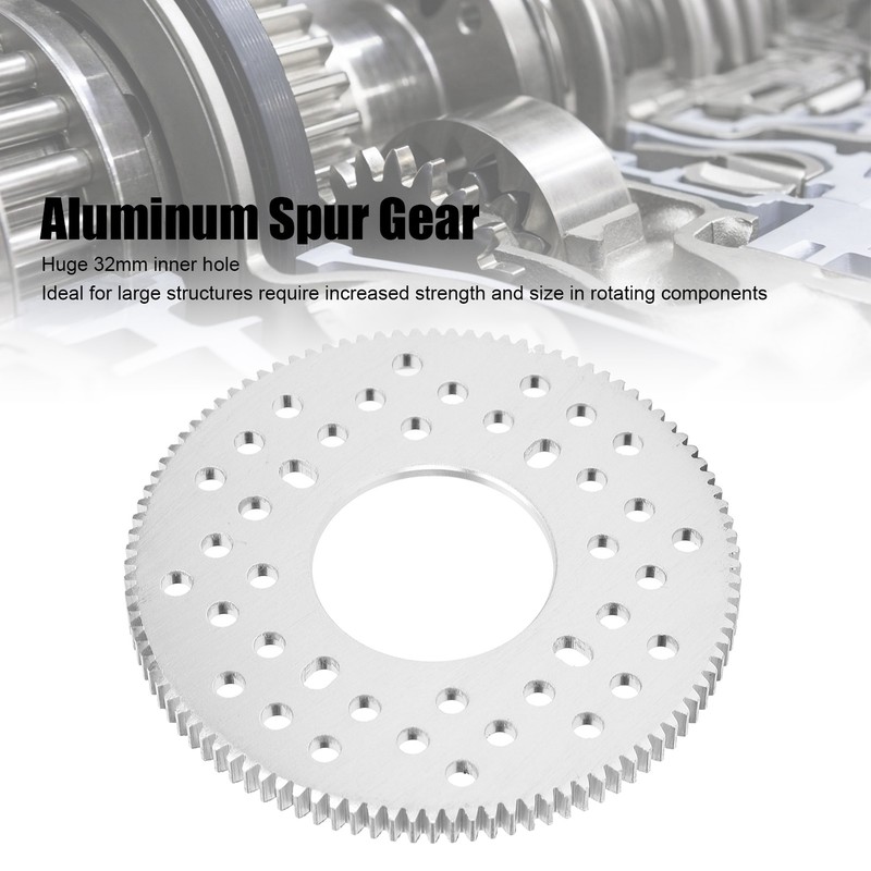 Spur Gear 100 Tooth Aluminum Cylindrical Mod 0.8 32mm Center
