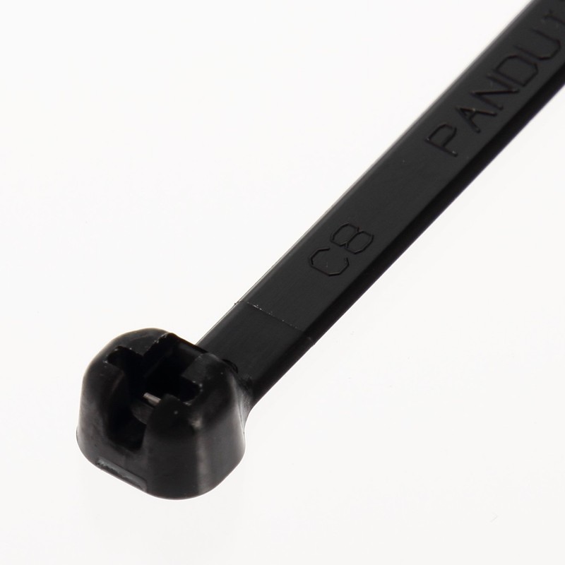 pandouitto Stainless Nail Locking Nylon Cable Ties, Natural, Weather Resistant