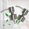Silver Stainless Steel Minimalist Style Liquid Soap Dispenser for Bathroom