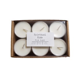 12 Count Soy Tealights CHOOSE SCENT Hand Poured with All Natural Soy Wax and Fragrant/Essential Oils! (Basil, Sage & Mint)