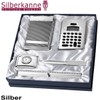 SILBERKANNE Pocket Notepad with Ballpoint Pen Smooth 9 x 6