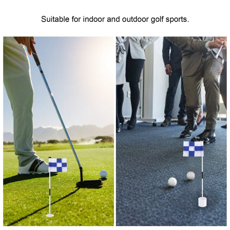 Golf Flagpole Portable 3 Feet Golf Flag Pole Flag Hole