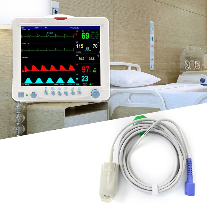 7 Pin Plug Reusable SpO2 Sensor Wrap Oxygen Saturation Probe