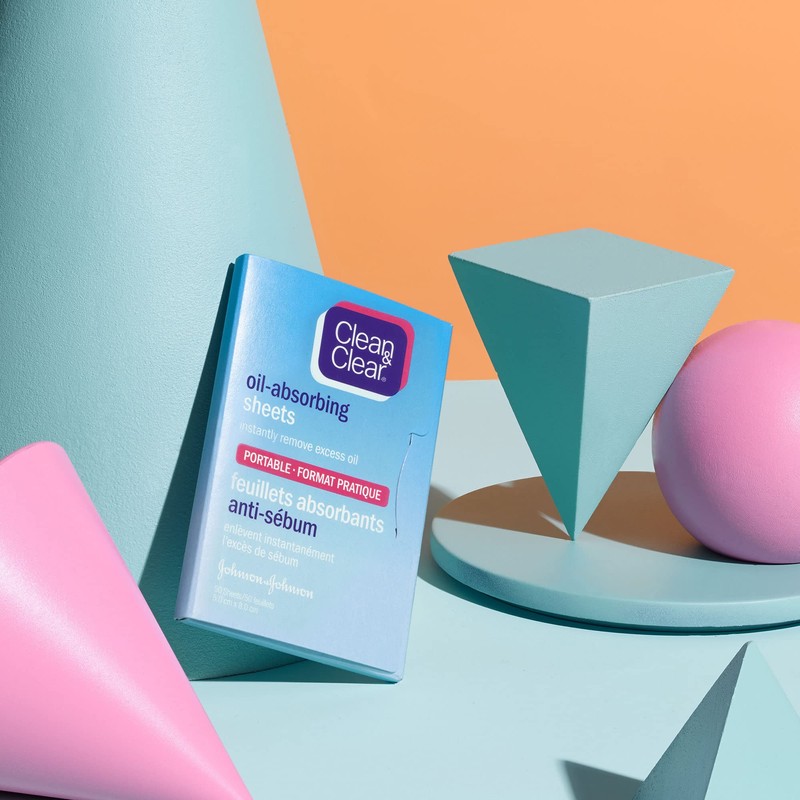 Clean & Clear Oil Absorbing Sheet, Blotting Paper, 50 Count