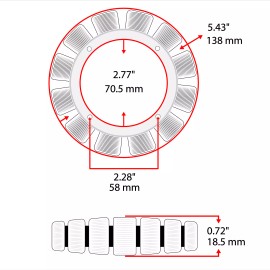 For Kohler Stator fits Kohler Confidant ZT710 ZT720 ZT730 ZT740 EZT715 EZT725 EZT740 EZT750
