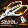 DRAGON RIOT Kitchen Shears, 2-Pack Kitchen Scissors, Gold Meat Cooking