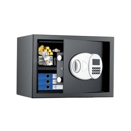 DASHEENCO DASHEENCO Home Safe Box, Steel Security Safe and Lock Box with Electronic Keypad for Normal Use, Black (0.77 Cubic Feet)