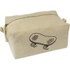 'Skateboard' Canvas Wash Bag/Makeup Case (CS00013109)