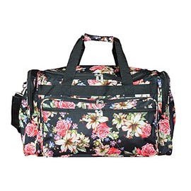World Traveler Floral Prints 19-inch Duffel Bag, Rose Lily