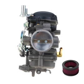 SVKCAR CV40 Carburetor & Air Filter for Harley Davidson Sportster 883 1200 XL883 XLH1200, Softail 1988-2017, Dyna FXR FXD Touring 1988-2016, Sportster 1998-Up CV 40MM Carb (Grey) 27421-99A