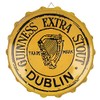 Guinness - Metal Sign Bottle Cap - Extra Stout Cream