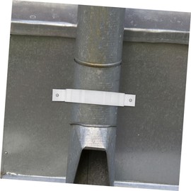 DOITOOL 1set Gutter Strap Downspout Connector for Outdoor Drainage Rigid Fixation and Easy Installation and Practical Gutter Adapter for Water