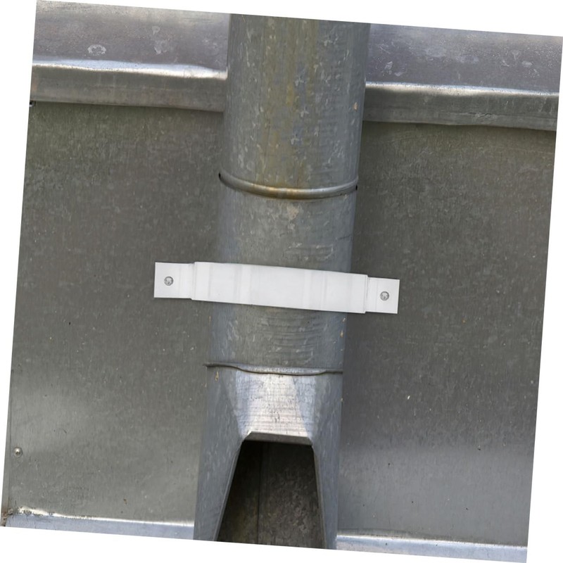 DOITOOL 1set Gutter Strap Downspout Connector for Outdoor Drainage Rigid