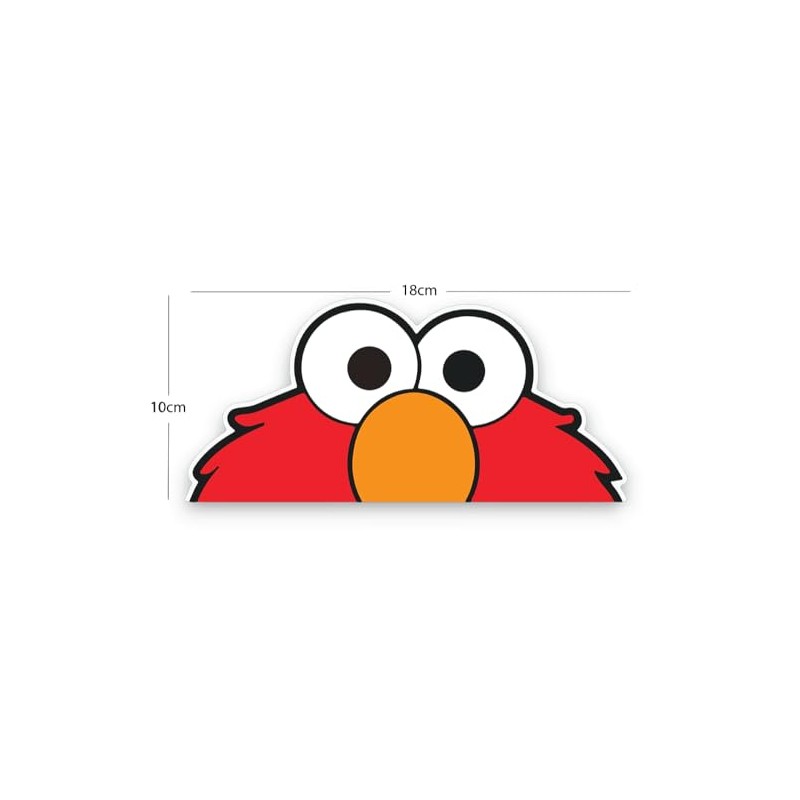 Sticker Gold - Peeping Elmo 18cm Car Sticker - Fun