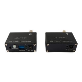 System-S 75 Ohm Transceiver Set BNC to Cat5E Cat6 Video for AHD TVI CVI/PAL NTSC