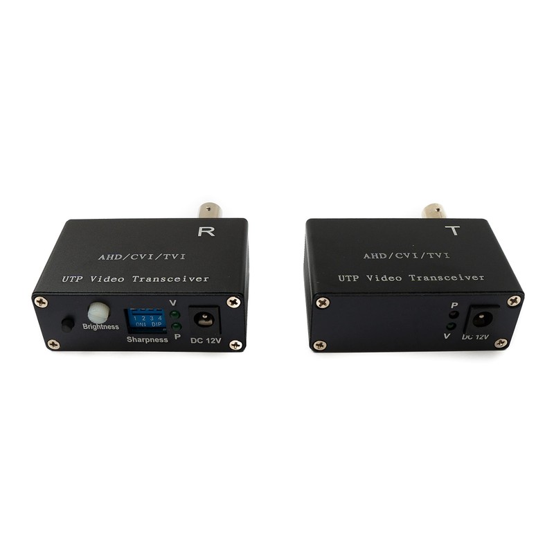 System-S 75 Ohm Transceiver Set BNC to Cat5E Cat6 Video
