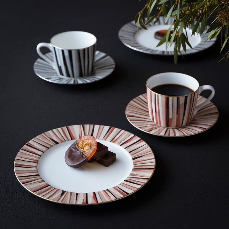 NARUMI(ナルミ) Cup and Saucer Shagreen Orange 270cc (9.1 oz) Tea/Coffee