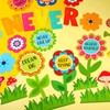 Funrous 90 Pcs Never Stop Growing Bulletin Board Decorations Summer