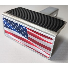 2" Receiver American Flag Step Hitch Cover Decal Heavy Duty