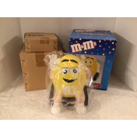 M & M *NEW* VTG BENJAMIN MEDWIN 2000 M &M CANDY YELLOW NUTS COOKIE JAR CERAMIC COLLECT