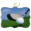 Sam Sandor - Golfing Golf Ball Golf Tee - Fancy