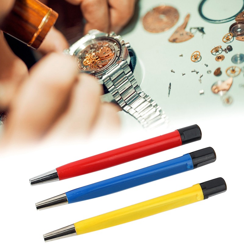 3pcs Fiberglass Scratch Brush Pen Set Watch Repair Rust Remove