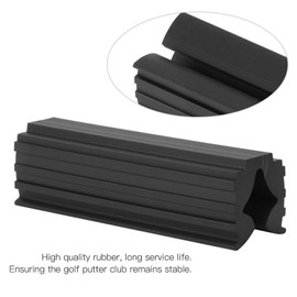 Golf Club Vise Clamp, Rubber Golf Club Grip Tool for Putters and Shafts, Adjustable Black Vice Grip Accessory for Regripping