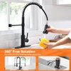 OWOFAN Kitchen Sink Faucet with Soap Dispenser Kitchen Faucet with