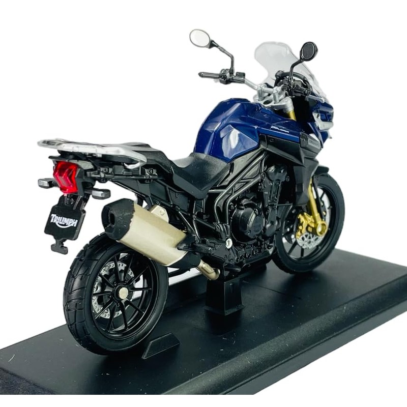 Welly Triumph Tiger Explorer 1200 Touring Blue with Socket 1:18