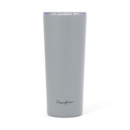 Francfranc Stainless Steel Tumbler with Lid, 22.0 fl oz (650 ml), Gray