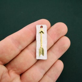 Unbranded 4 Arrow Pendant Charms Antique Silver and Gold Tone - SC5989