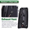 GRAND ORANGE Tail Lights Assembly Rear Lights w/Wiring Harness Compatible