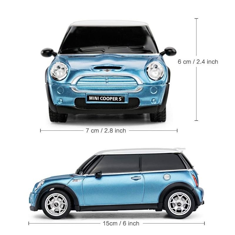 Mini Cooper S Blue 1:24 RC Toy Car, Remote Control