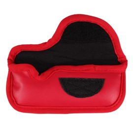 Sahara PU Leather Blade Putter Head Cover, Red (Fits Most Right-Handed Heel-Shafted Blade Putters)