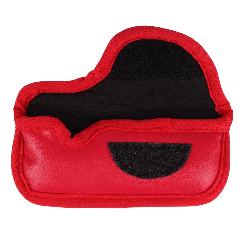 Sahara PU Leather Blade Putter Head Cover, Red (Fits Most