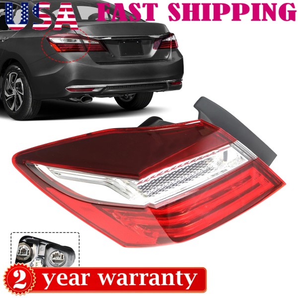 slotmachine For Honda Accord Sedan 2016-2017 Tail Light Assembly Driver