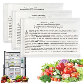 3 Pack PK-1 Produce Saver Refills for Frigidaire Pure Air Produce Keeper FRPAPKRF2PK FRPAPKRF, Compatible with Frigidaire Crisp Seal Fresh System Crisper Drawers
