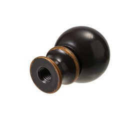 Lighting Lamp Finials 1-1/2 In High,1/4-28 In Base Ball Finials for Lamp Shade, Finial Lamp Shade Top Screw, Lamp Shade Finials for Table Lamps,Floor Lamps, Lamp Topper Knob, Oil Rubbed Bronze 2PCS